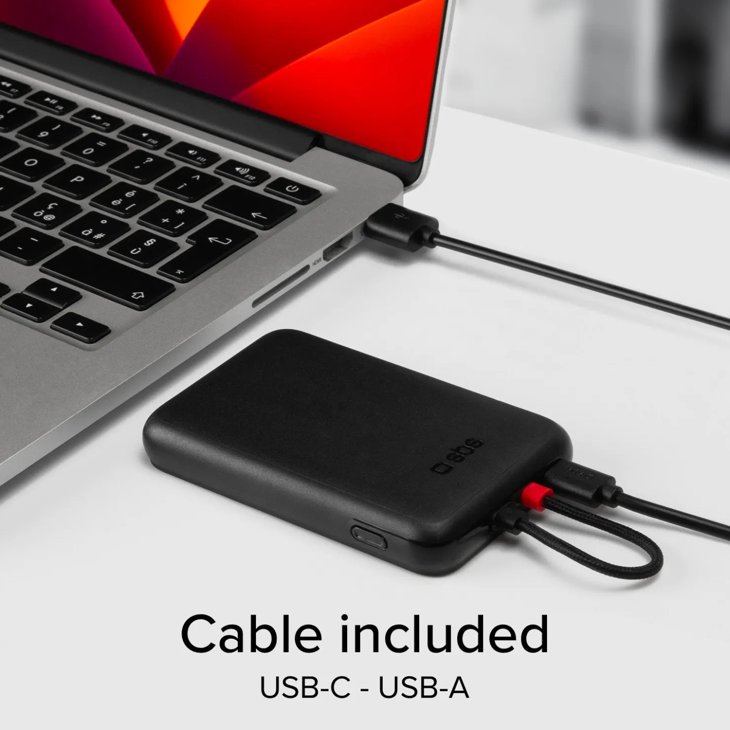 5000 mAh Powerbank mit integriertem USB-C Kabel, PD 20 W Ladegerät kompatibel mit MagSafe Wireless Charging|SBS Sale
