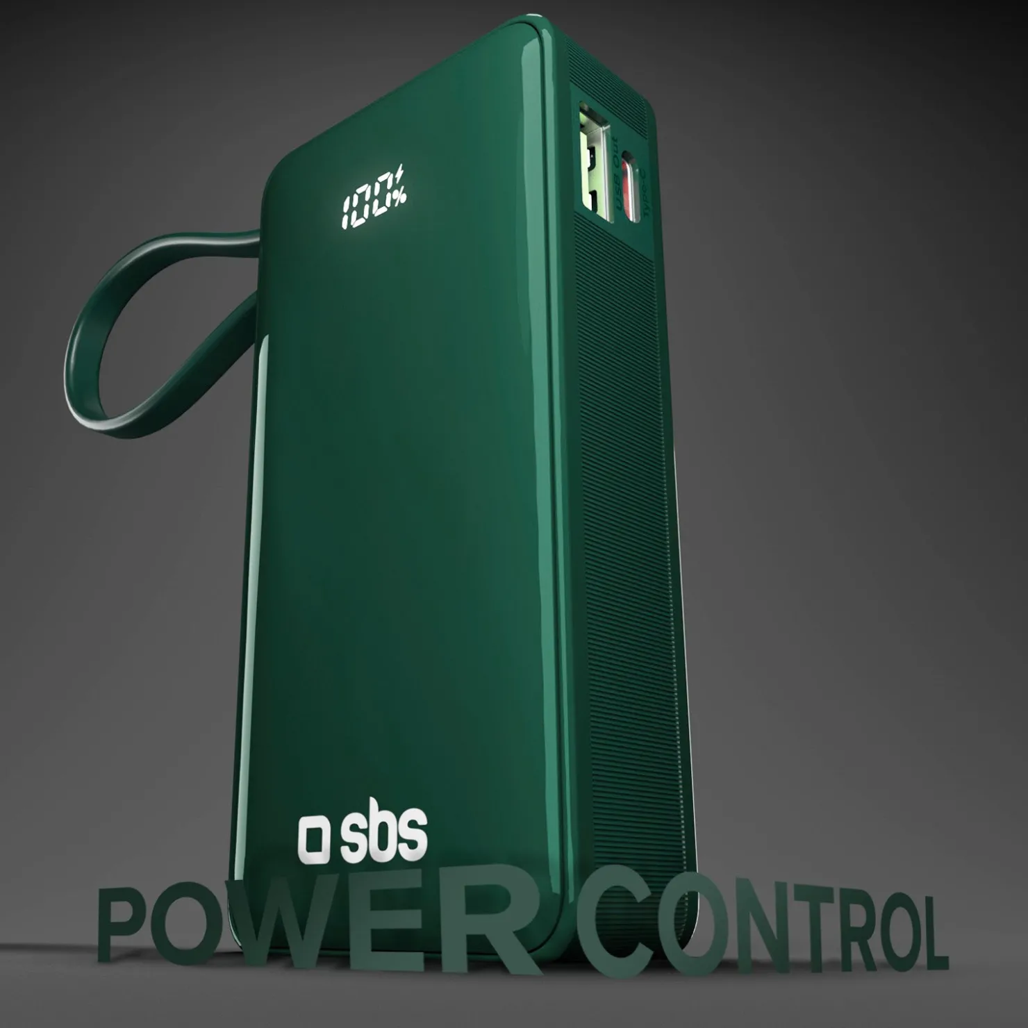 10.000 mAh-Powerbank mit integriertem USB-C Kabel|SBS Outlet