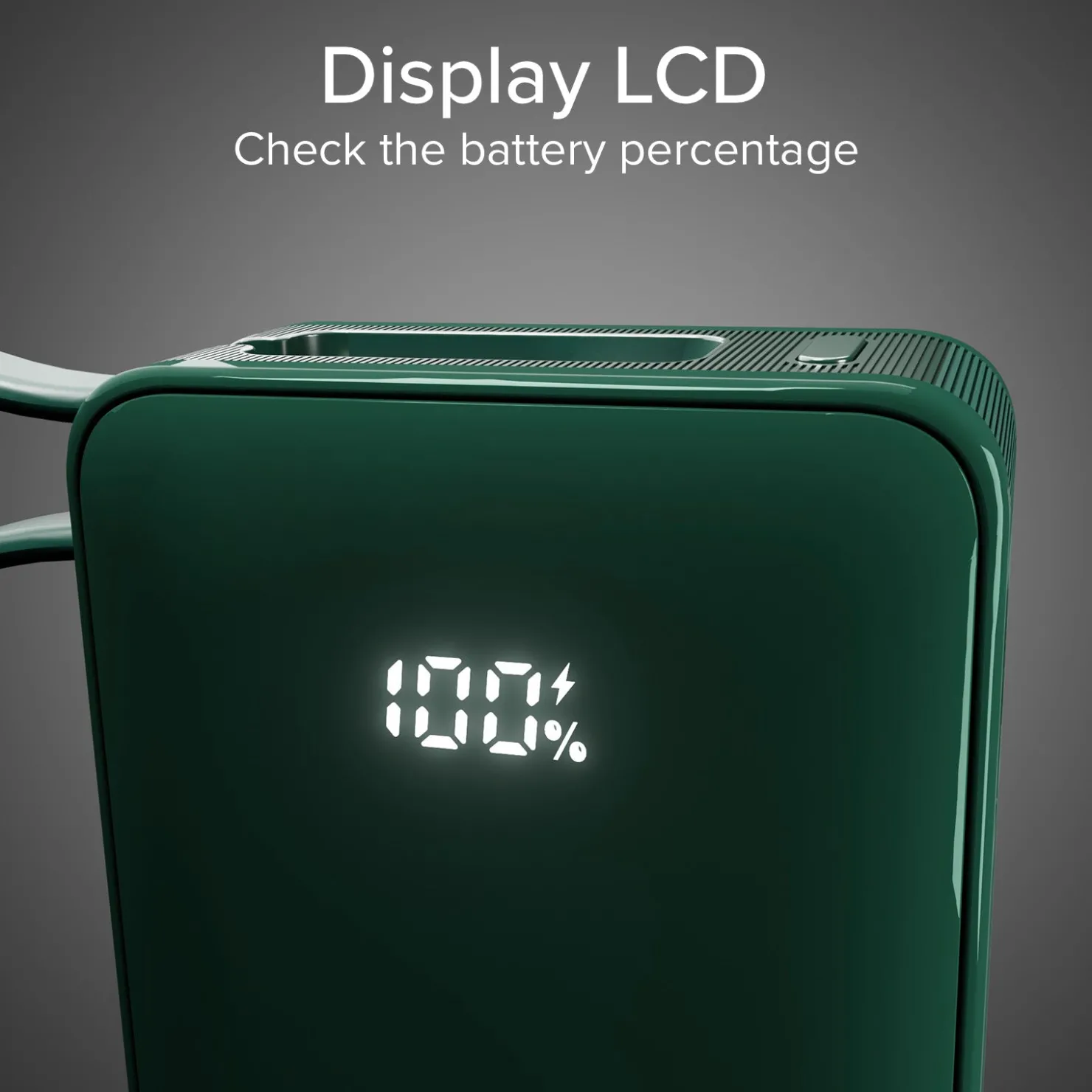 10.000 mAh-Powerbank mit integriertem USB-C Kabel|SBS Outlet