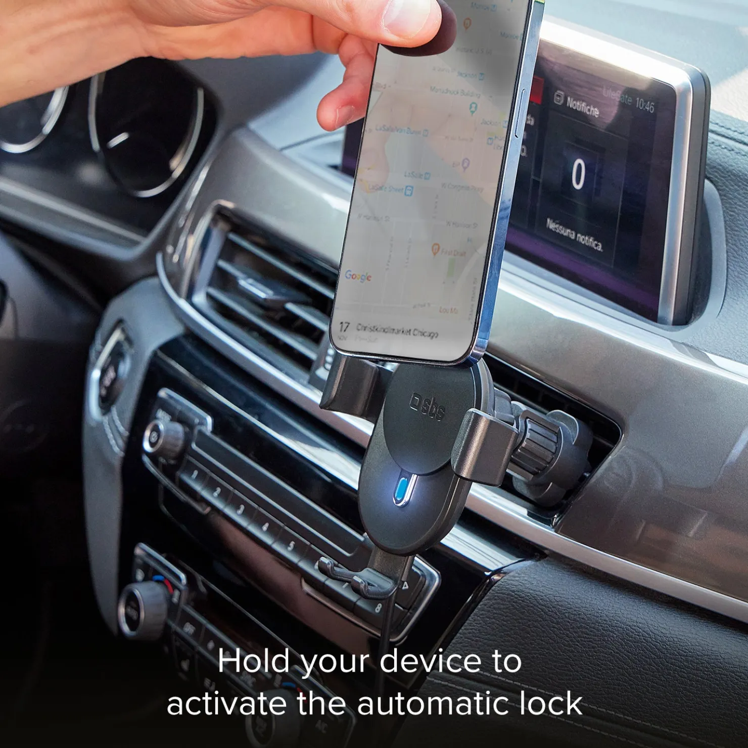 Auto-Halterung 10 W Wireless-Aufladung mit Gravity-Verschluss|SBS Fashion