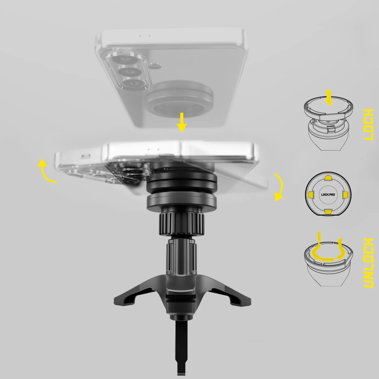 Autohalterung für Lüftungsdüsen mit LockPro-Haltesystem|SBS Clearance