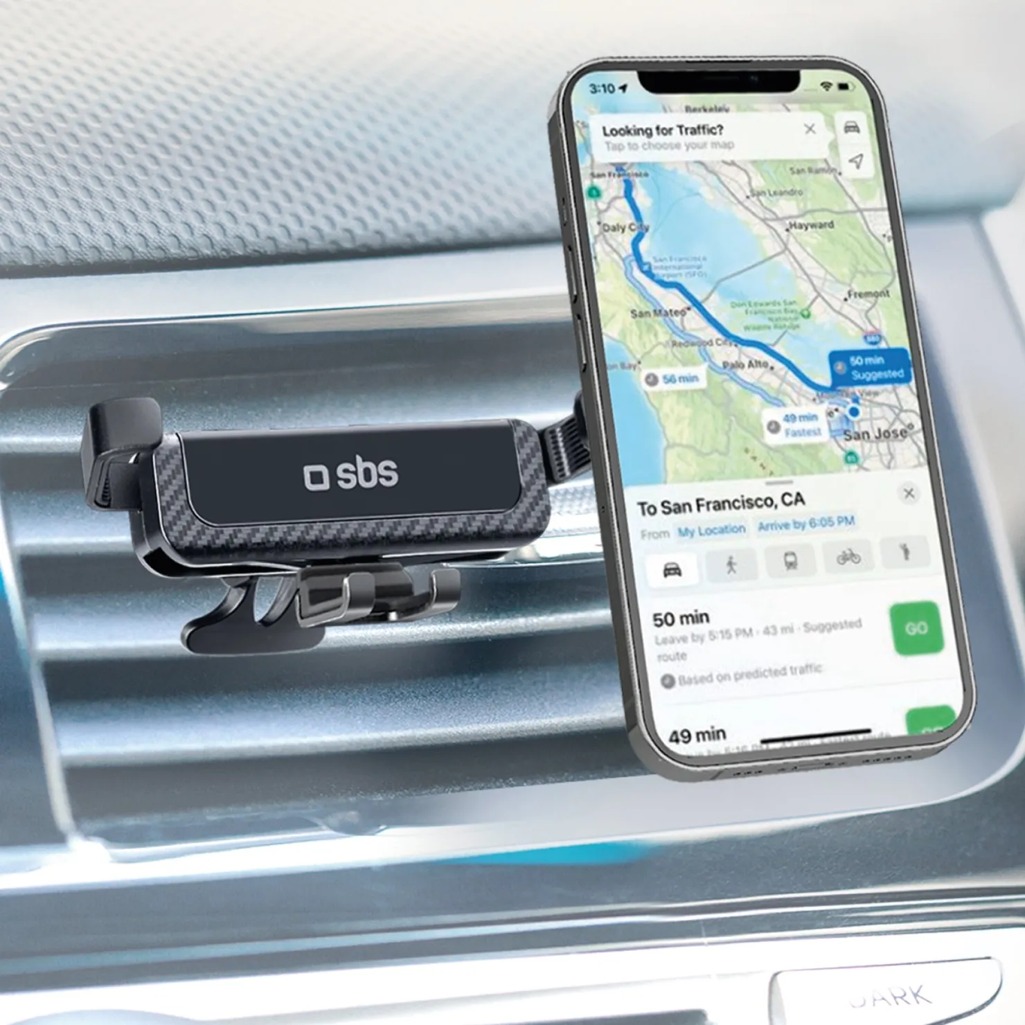 Autohalterung für Smartphones bis zu 80 mm|SBS Clearance
