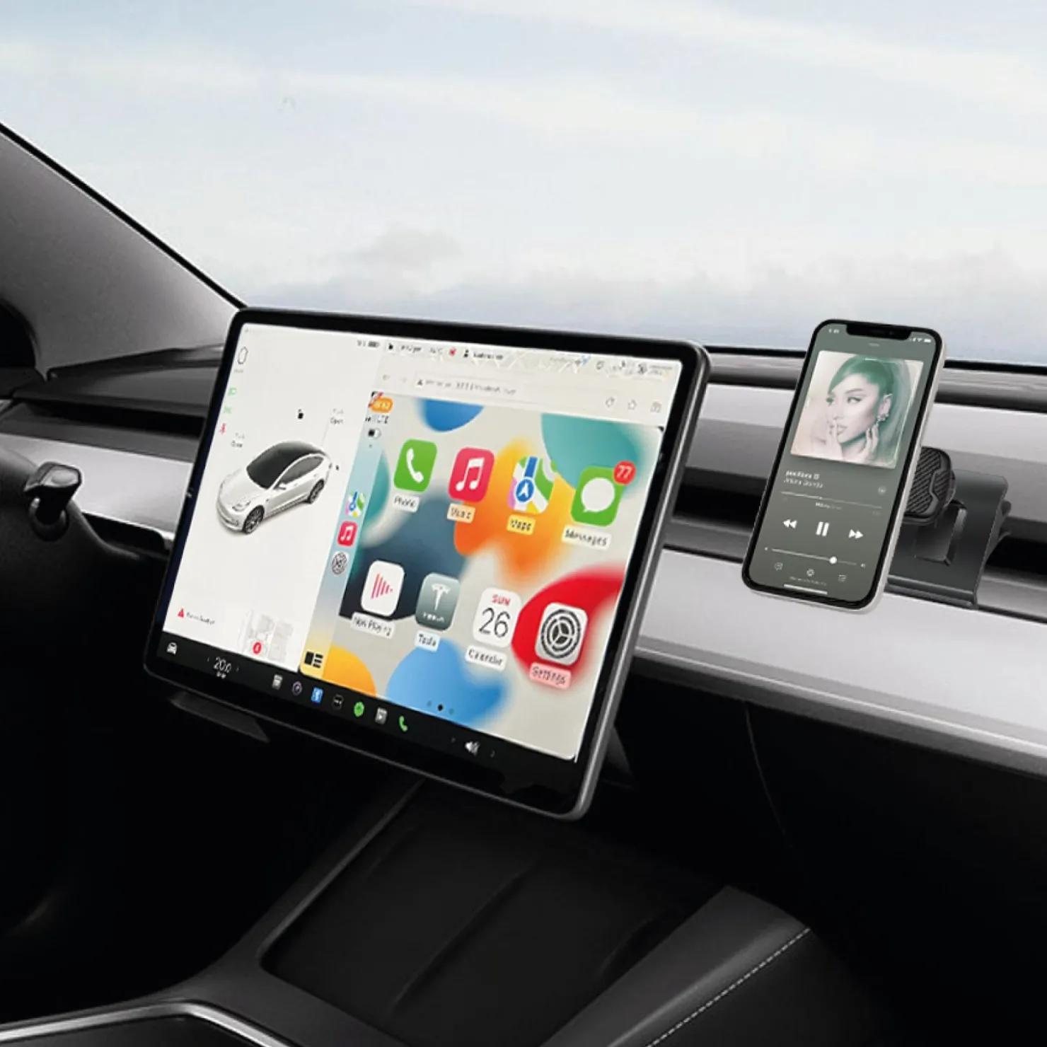 Autohalterung für Tesla 3, S, X, Y|SBS Clearance
