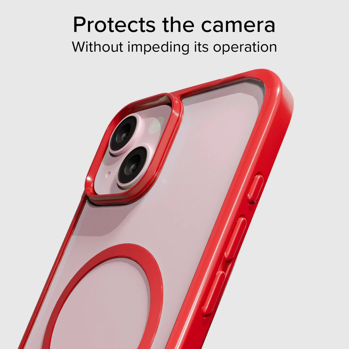 Case für iPhone 15 mit farbigen Rändern, kompatibel mit MagSafe Aufladung|SBS Fashion