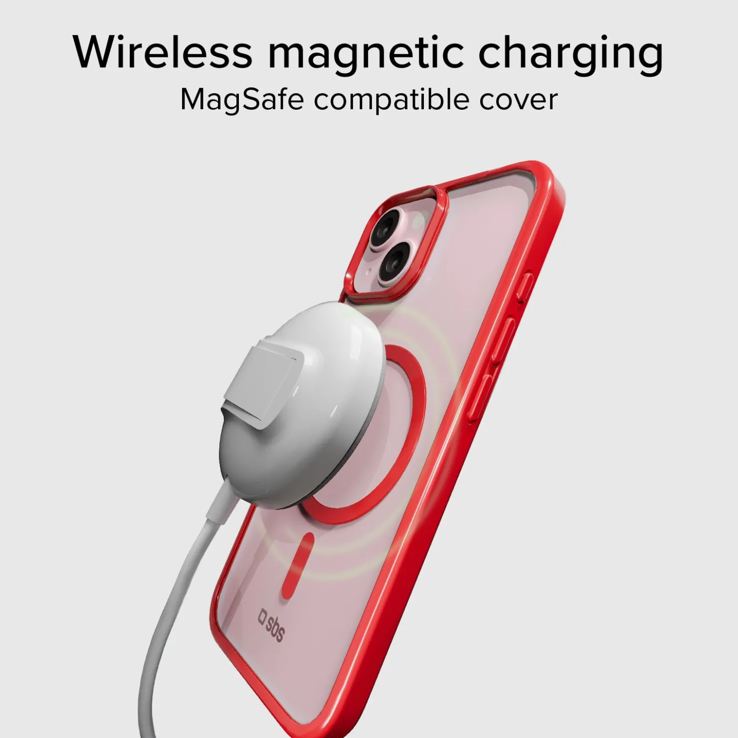 Case für iPhone 15 mit farbigen Rändern, kompatibel mit MagSafe Aufladung|SBS Fashion