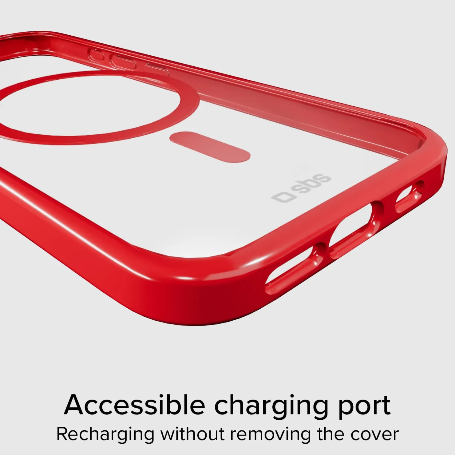 Case für iPhone 15 mit farbigen Rändern, kompatibel mit MagSafe Aufladung|SBS Fashion