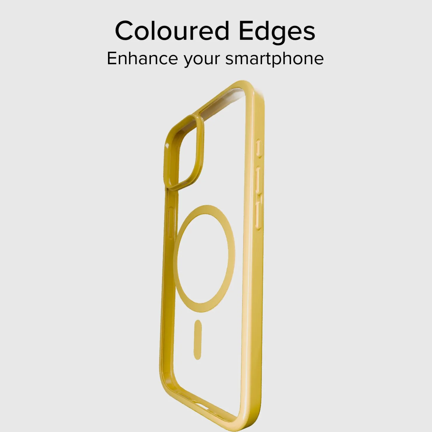 Case für iPhone 15 mit farbigen Rändern, kompatibel mit MagSafe Aufladung|SBS Fashion