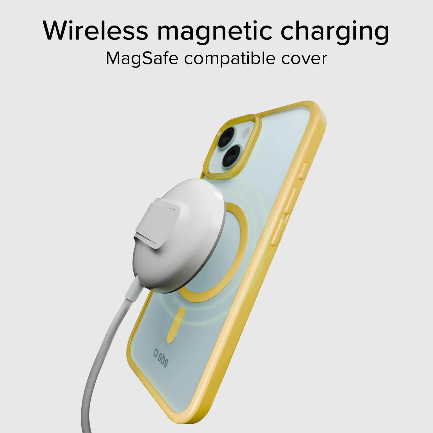 Case für iPhone 15 mit farbigen Rändern, kompatibel mit MagSafe Aufladung|SBS Fashion