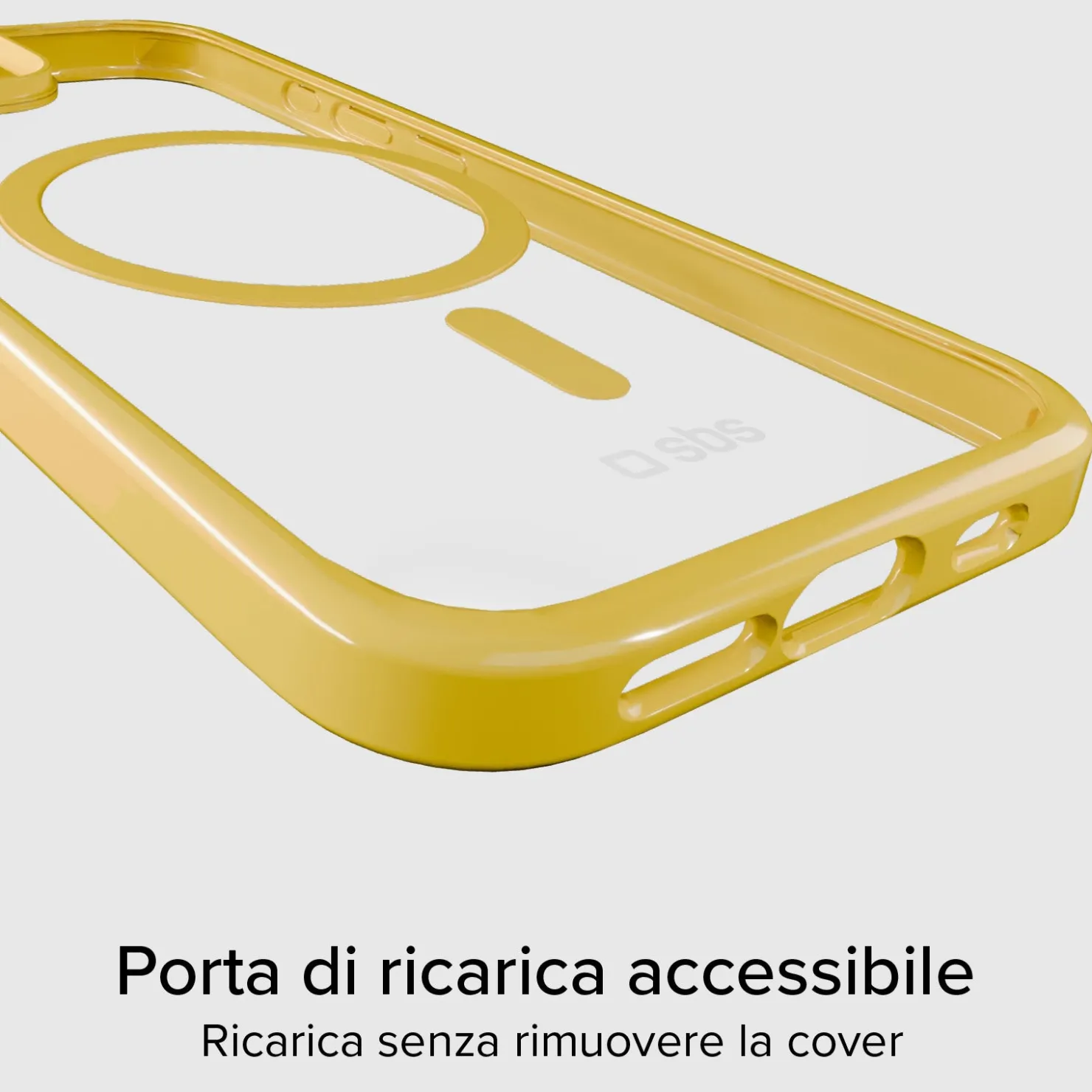 Case für iPhone 15 mit farbigen Rändern, kompatibel mit MagSafe Aufladung|SBS Fashion