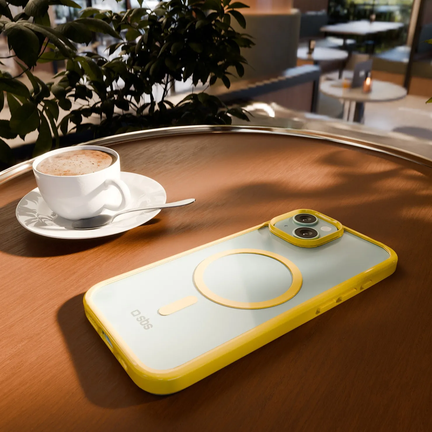 Case für iPhone 15 mit farbigen Rändern, kompatibel mit MagSafe Aufladung|SBS Fashion