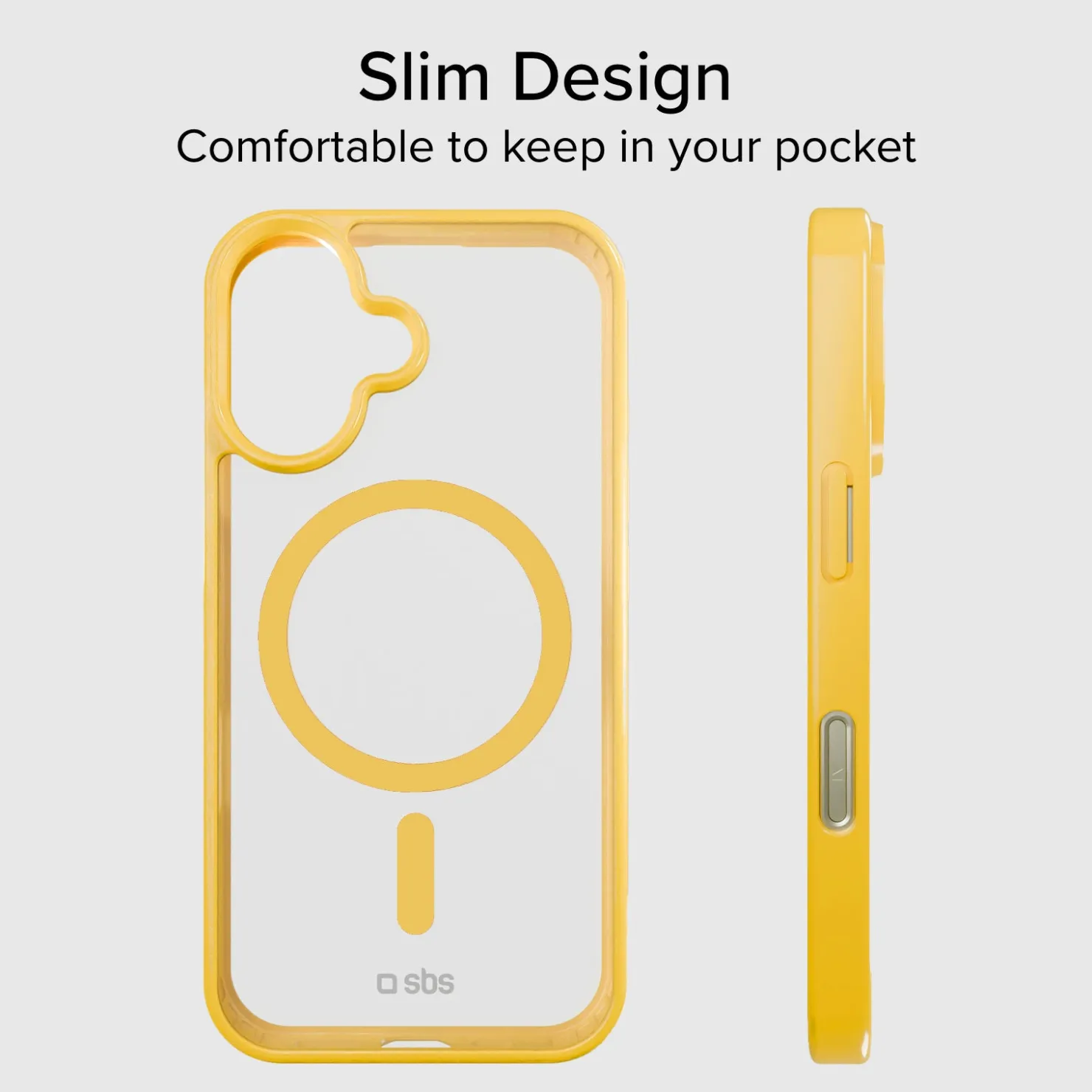 Case für iPhone 16 mit farbigen Rändern, kompatibel mit MagSafe Aufladung|SBS Sale