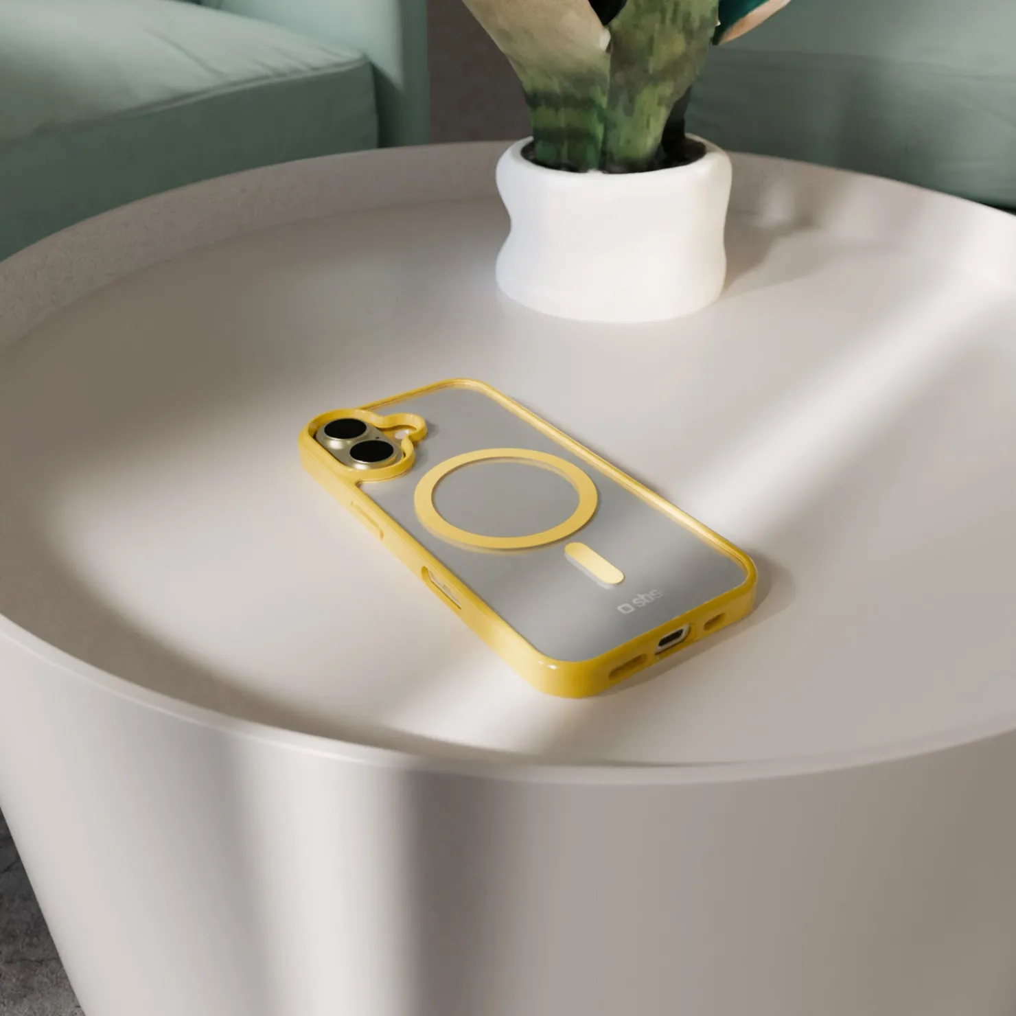 Case für iPhone 16 mit farbigen Rändern, kompatibel mit MagSafe Aufladung|SBS Sale