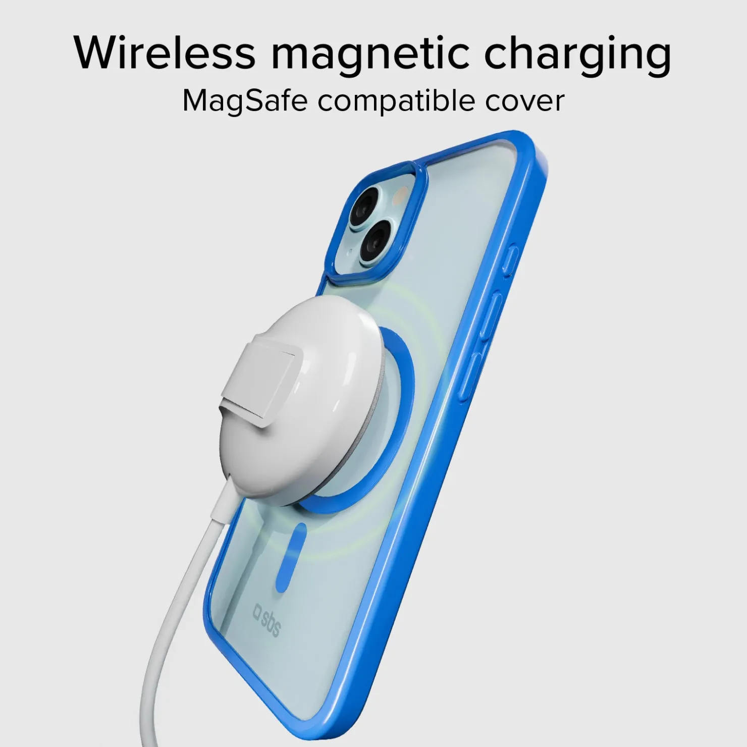 Case für iPhone 15 mit farbigen Rändern, kompatibel mit MagSafe Aufladung|SBS Fashion