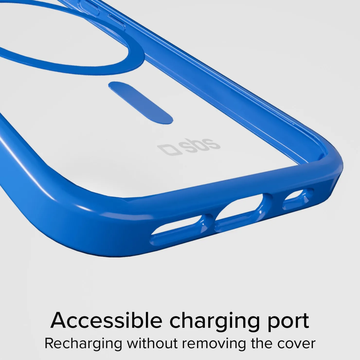 Case für iPhone 15 mit farbigen Rändern, kompatibel mit MagSafe Aufladung|SBS Fashion