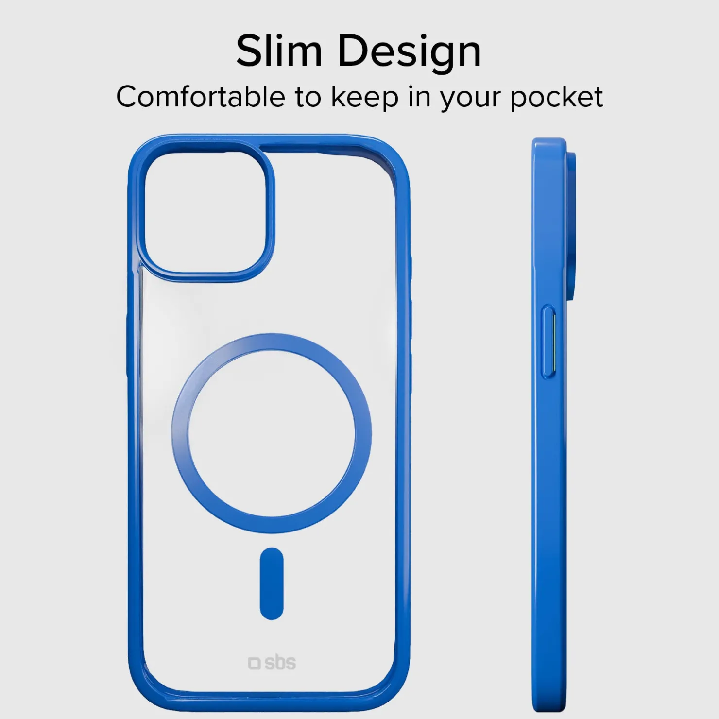 Case für iPhone 15 mit farbigen Rändern, kompatibel mit MagSafe Aufladung|SBS Fashion