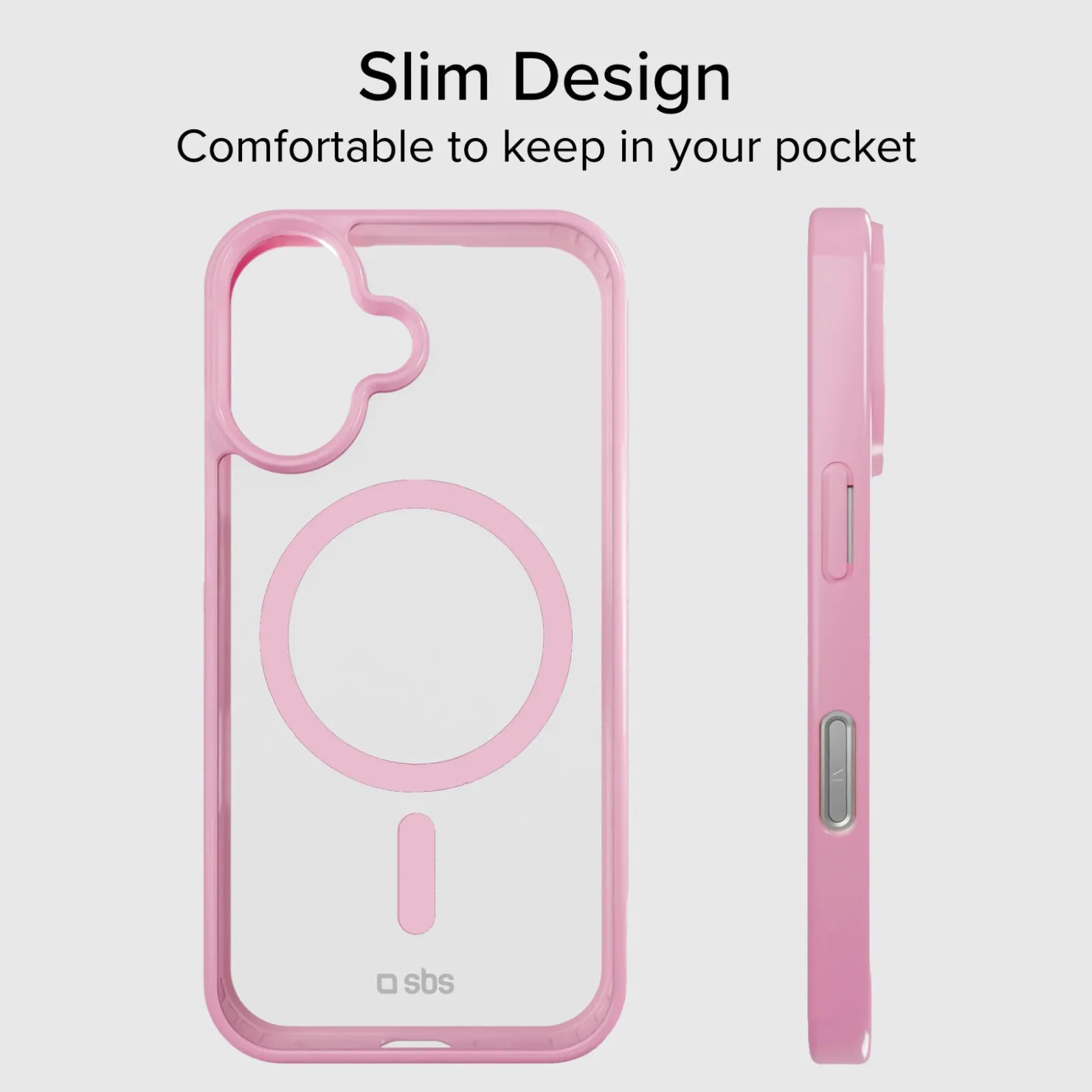 Case für iPhone 16 Plus mit farbigen Rändern, kompatibel mit MagSafe Aufladung|SBS Sale
