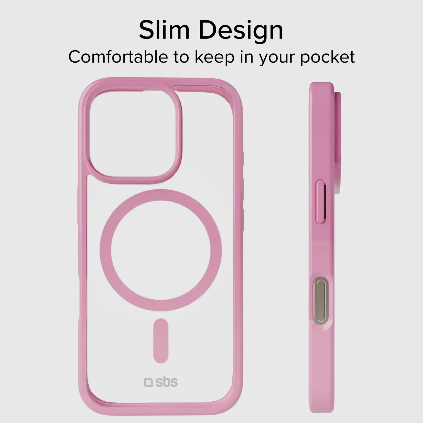 Case für iPhone 16 Pro Max mit farbigen Rändern, kompatibel mit MagSafe Aufladung|SBS Online