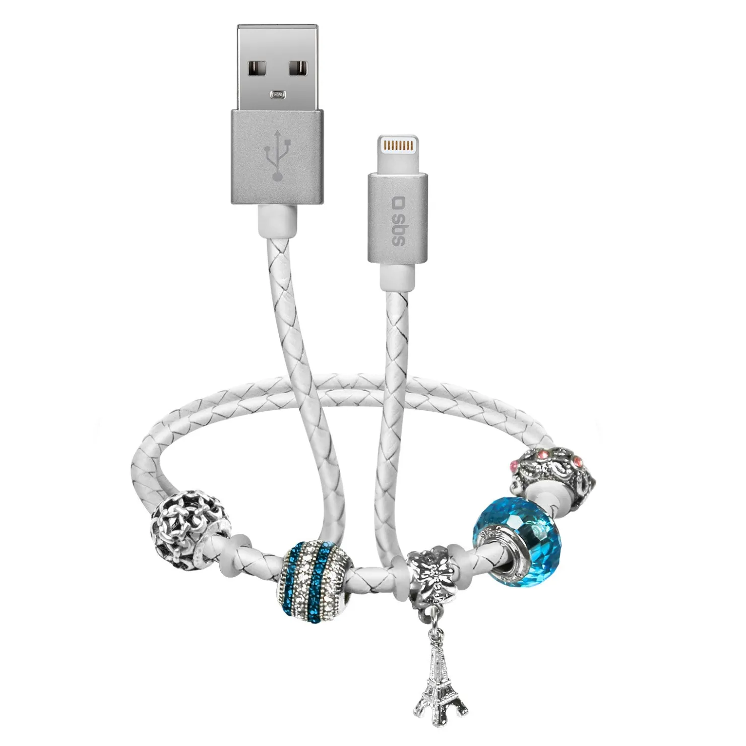Daten- und Ladekabel USB-Lightning mit Charm|SBS Hot