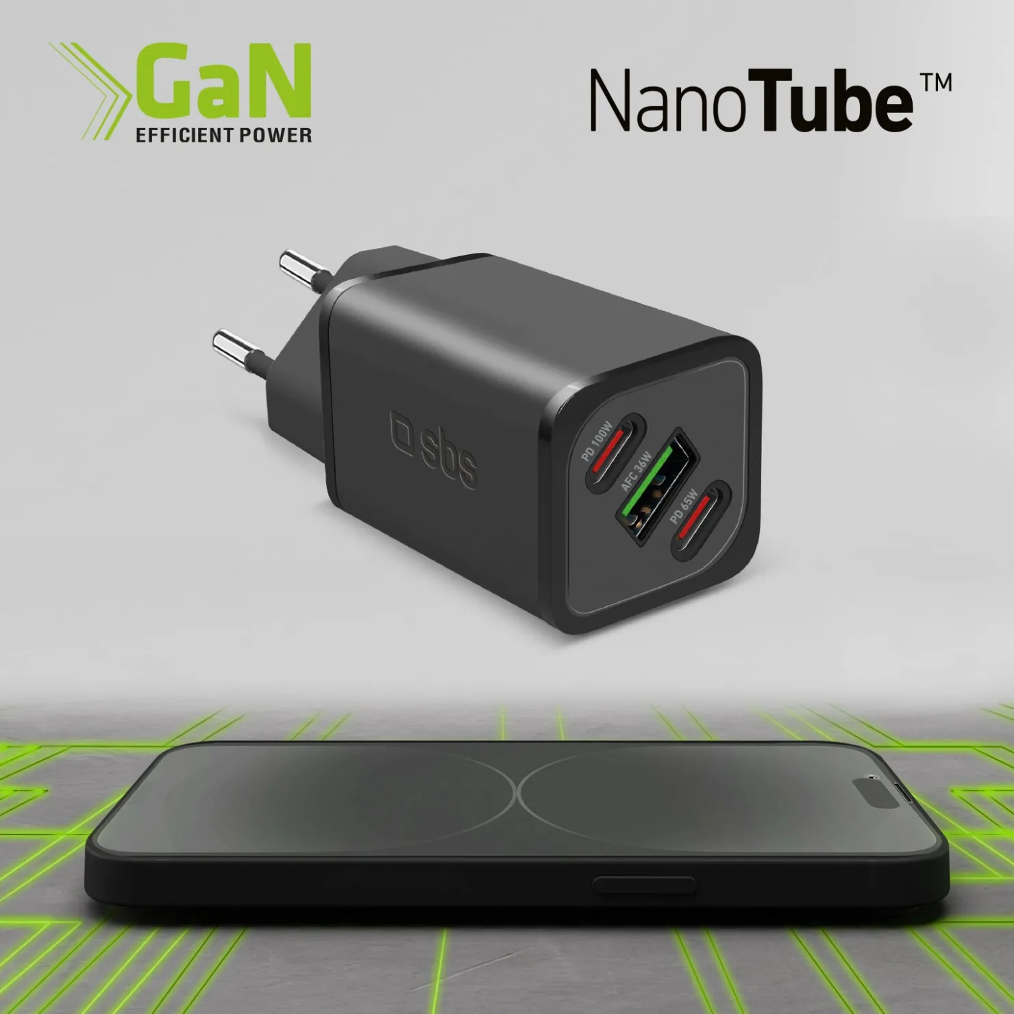 GaN-Ladegerät 65 Watt mit Power Delivery (PD)|SBS Sale