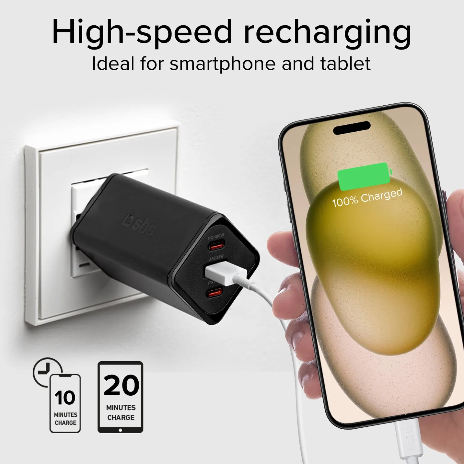 GaN-Ladegerät 65 Watt mit Power Delivery (PD)|SBS Sale
