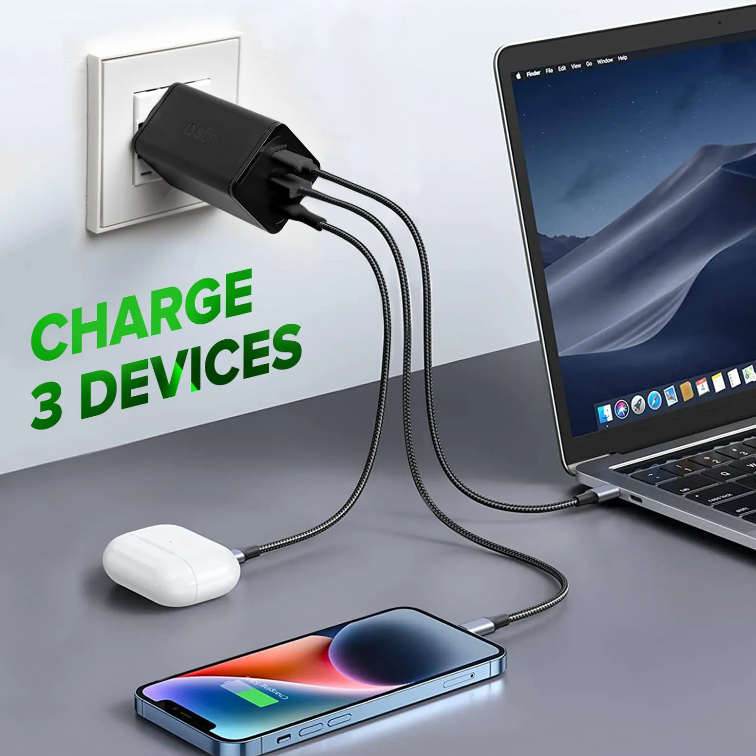 GaN-Ladegerät 65 Watt mit Power Delivery (PD)|SBS Sale