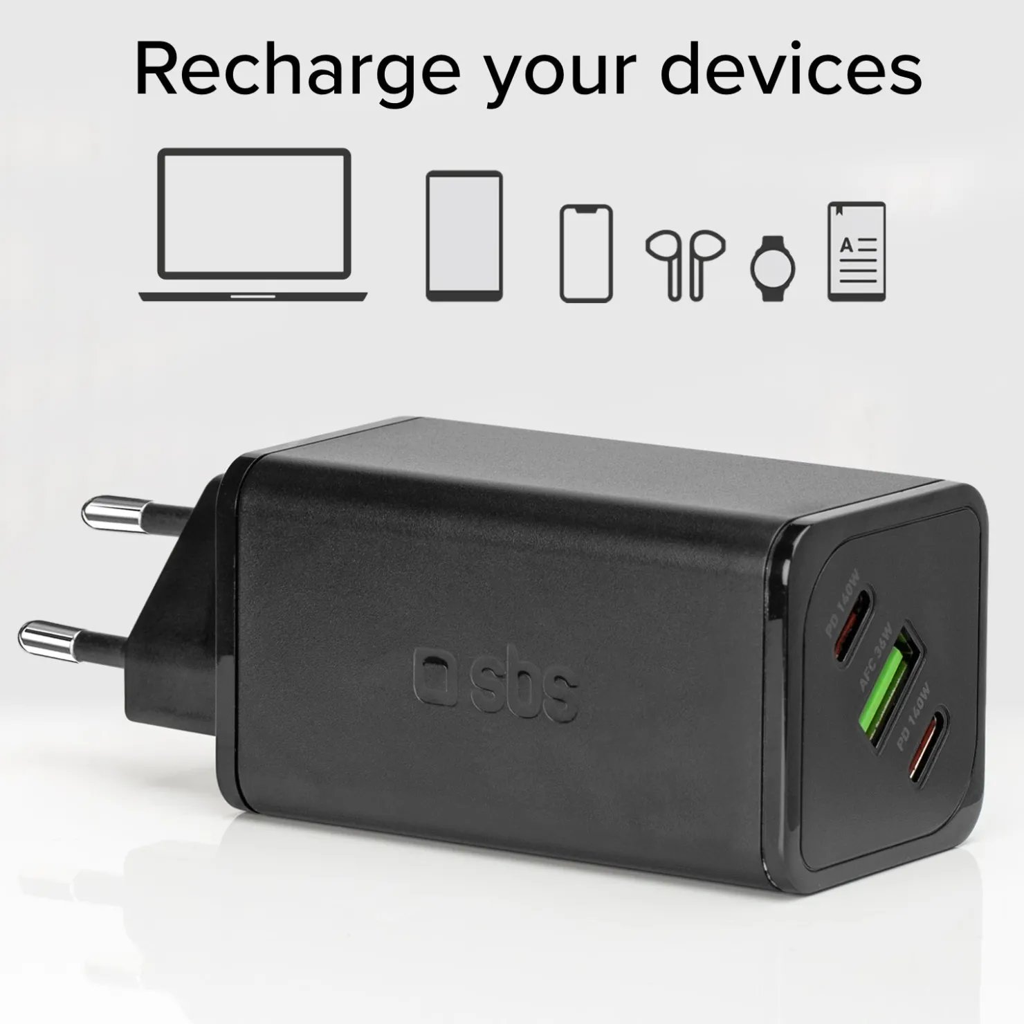 GaN-Ladegerät 140Watt mit Power Delivery (PD)|SBS Clearance