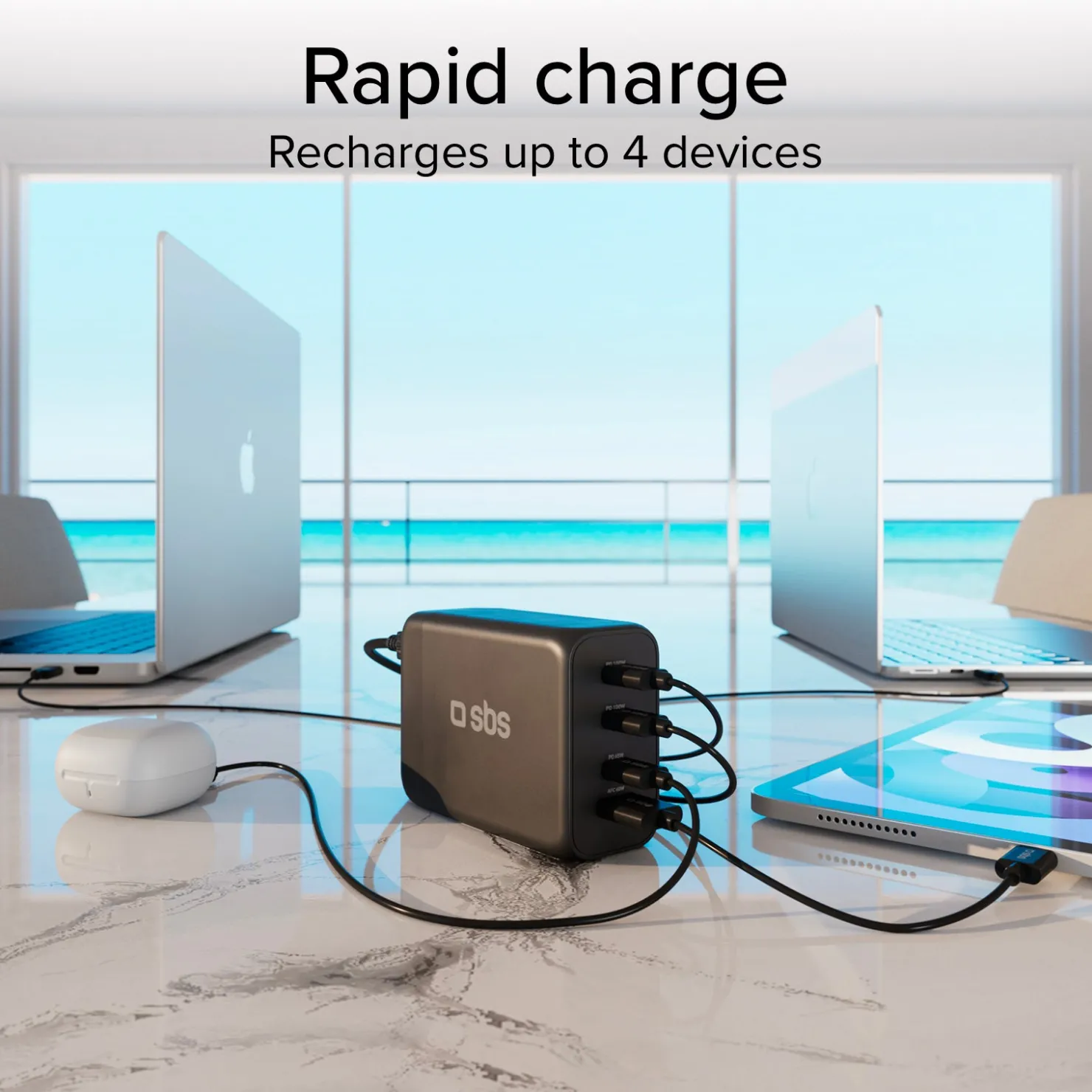 GaN-Ladestation mit 200 Watt|SBS Best