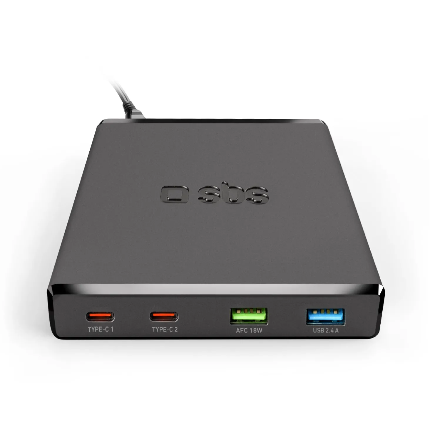 GaN-Ladestation mit 4 Ports – ultraschnelles Laden mit 2 USB-A- und 2 USB-C-Ports|SBS Clearance