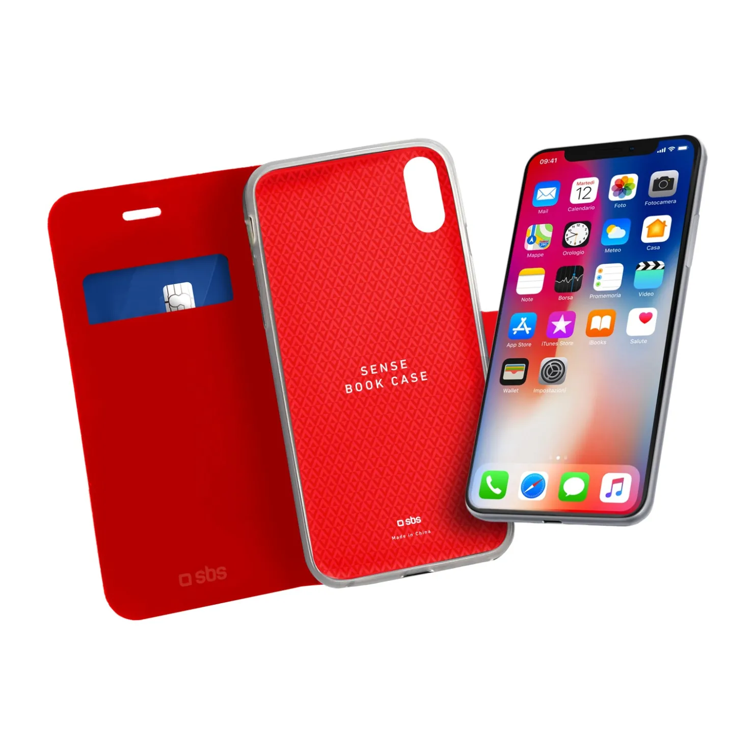 Handyhülle Book Sense für iPhone XS/X|SBS New
