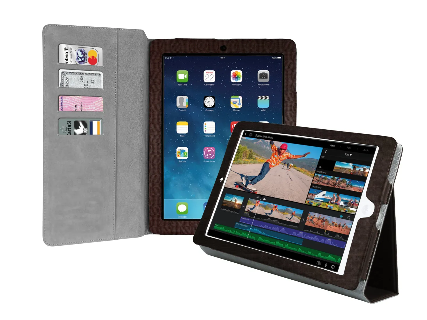 Hülle im Hochformat BOOKSTYLE für iPad, iPad Air 2, iPad 9.7 2017|SBS Best