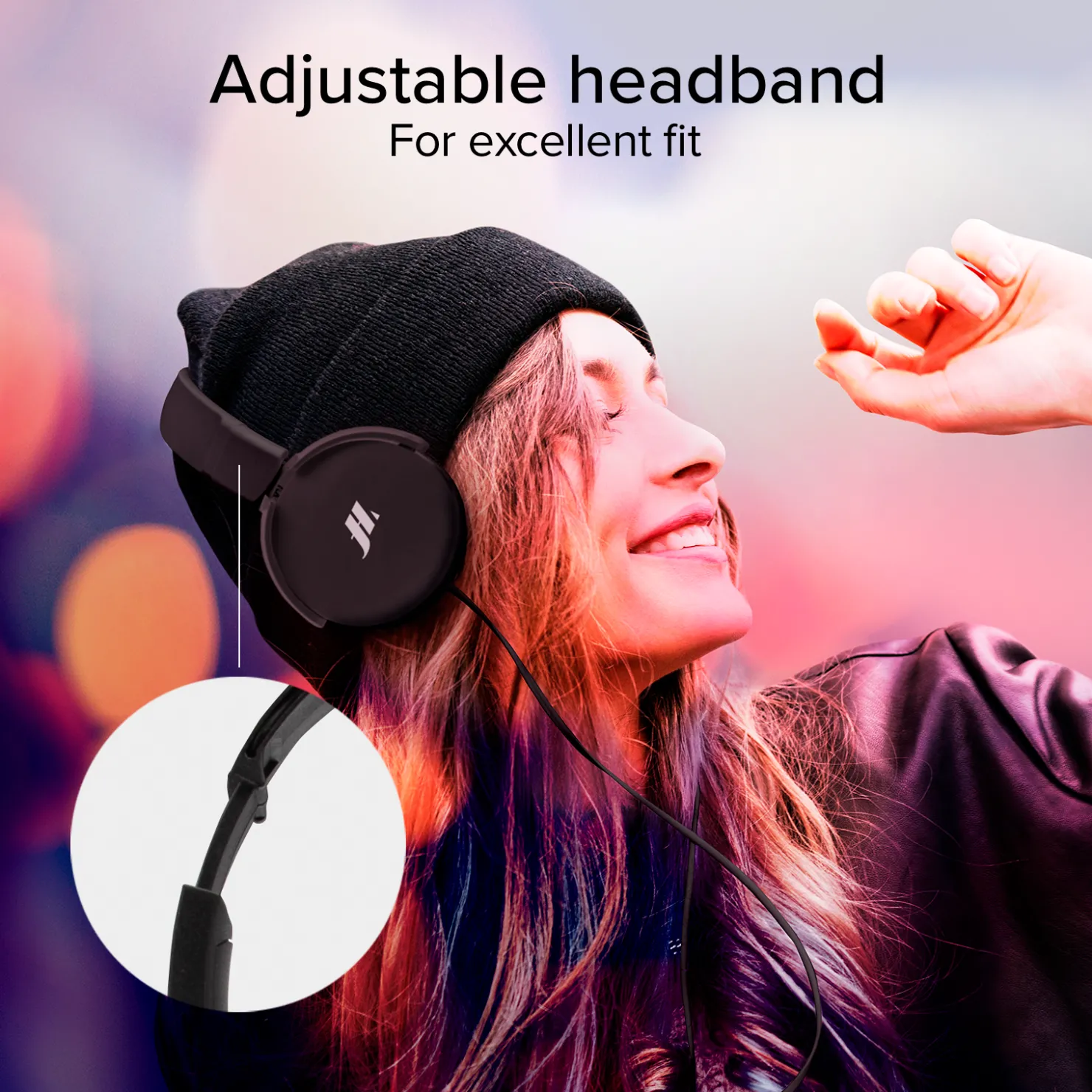 Kabelgebundener Kopfhörer mit USB-C und drehbaren weichen Ohrmuscheln|MH Fashion