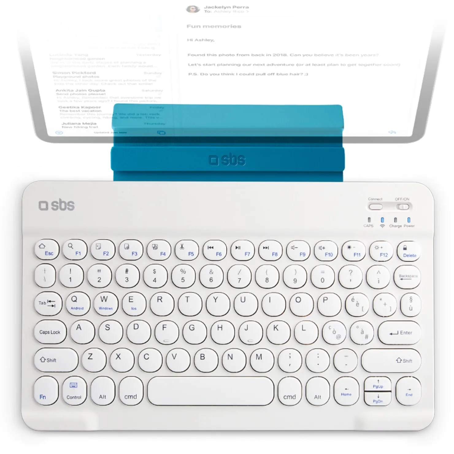 Kabellose englische Universaltastatur mit Ständerfunktion|SBS Sale