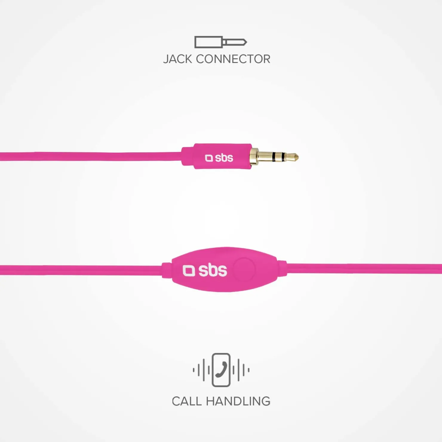Kopfhörer mit Kabel, Stereo In-Ear Studio Mix 10, 3,5 mm Klinkenstecker mit Mikrofon und Taste zur Gesprächsannahme/ -beendigung|SBS Sale