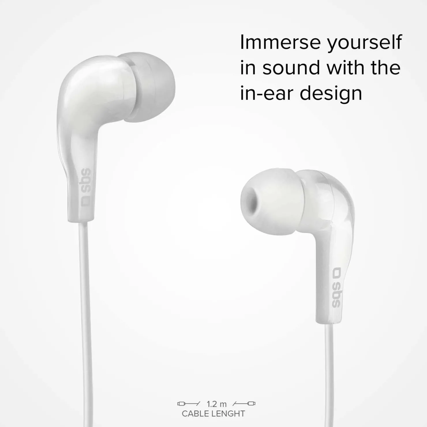 Kopfhörer mit Kabel, Stereo In-Ear Studio Mix 10, 3,5 mm Klinkenstecker mit Mikrofon und Taste zur Gesprächsannahme/ -beendigung|SBS Sale
