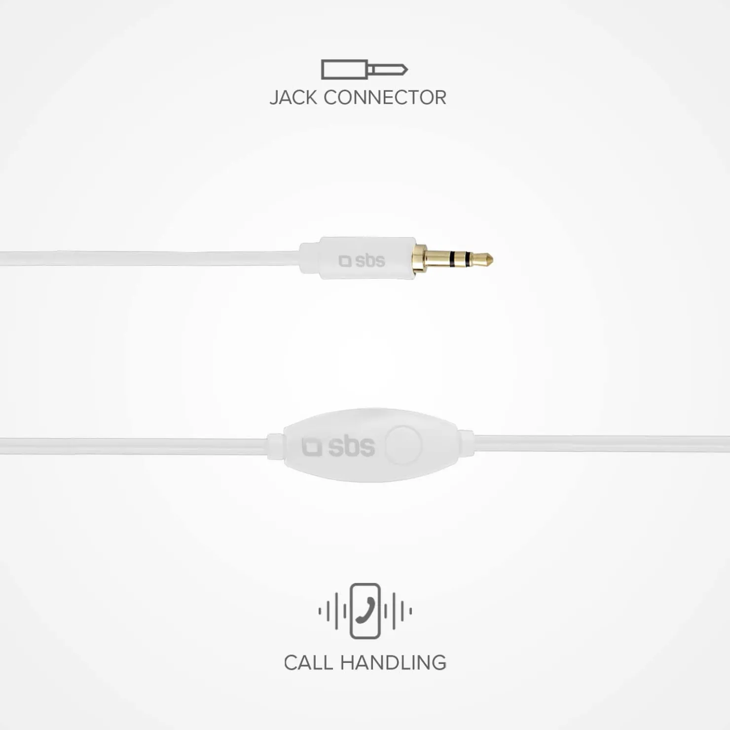 Kopfhörer mit Kabel, Stereo In-Ear Studio Mix 10, 3,5 mm Klinkenstecker mit Mikrofon und Taste zur Gesprächsannahme/ -beendigung|SBS Sale
