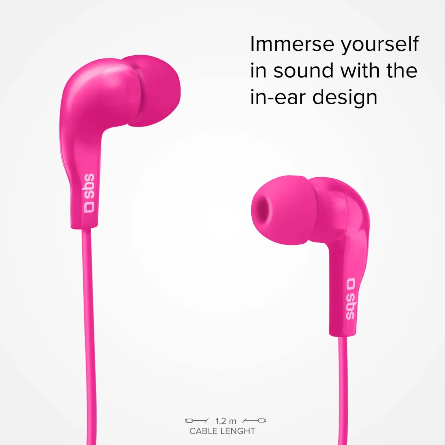 Kopfhörer mit Kabel, Stereo In-Ear Studio Mix 10, 3,5 mm Klinkenstecker mit Mikrofon und Taste zur Gesprächsannahme/ -beendigung|SBS Sale
