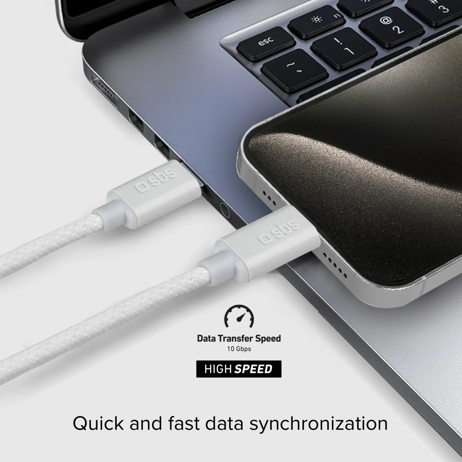 Lade- und Datenkabel USB-C 3.2, kompatibel mit Power Delivery zu 240 W|SBS Sale