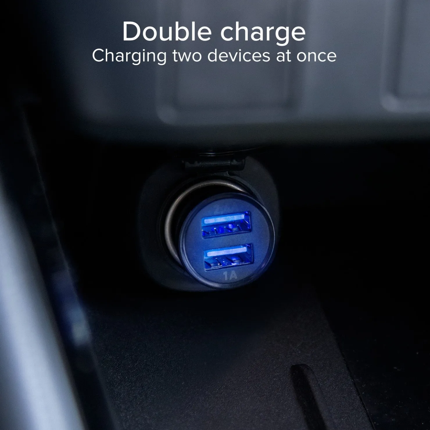 Ladegerät fürs Auto mit zwei USB-Ausgängen|SBS Fashion