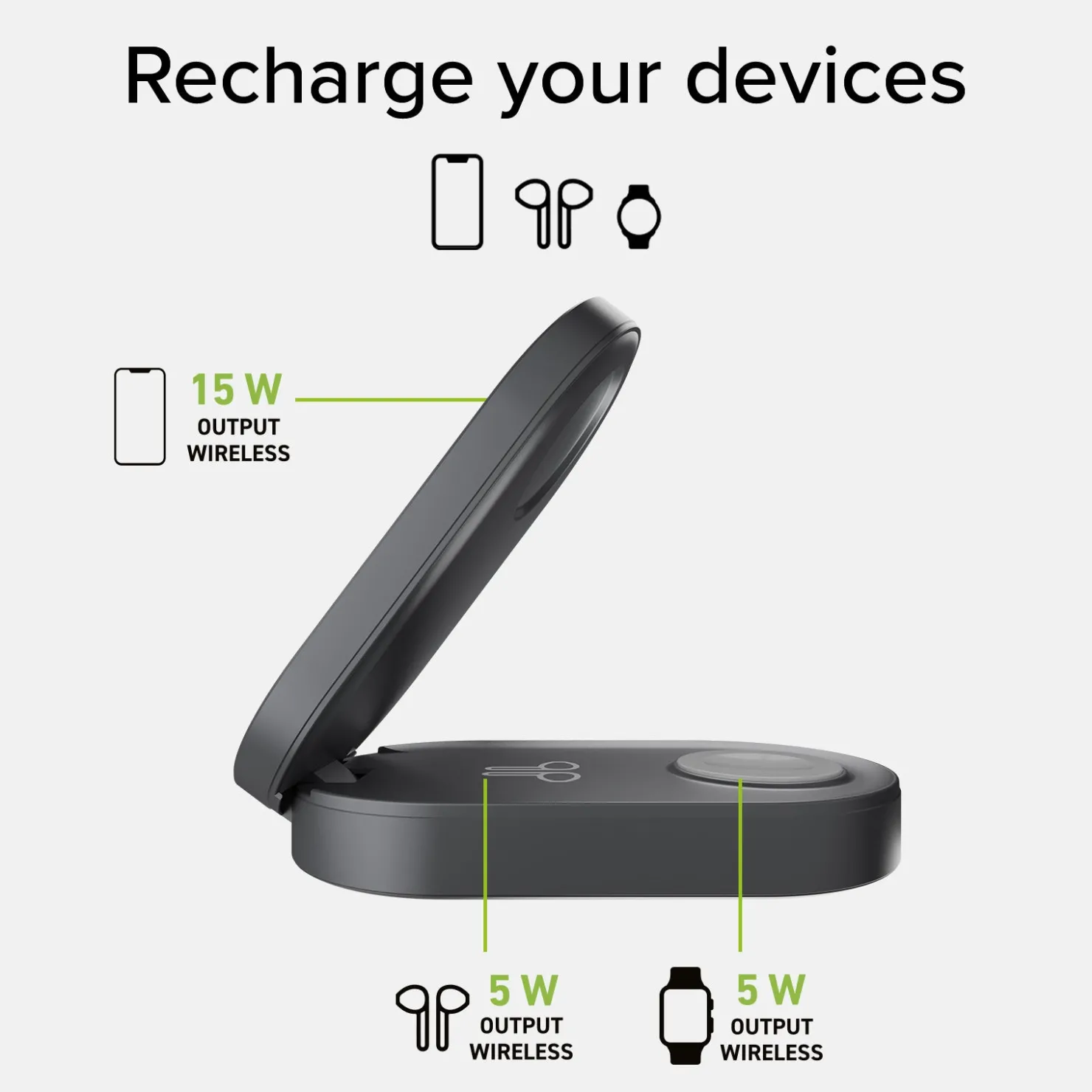 Ladegerät Wireless Power Dock 3 in 1|SBS Outlet