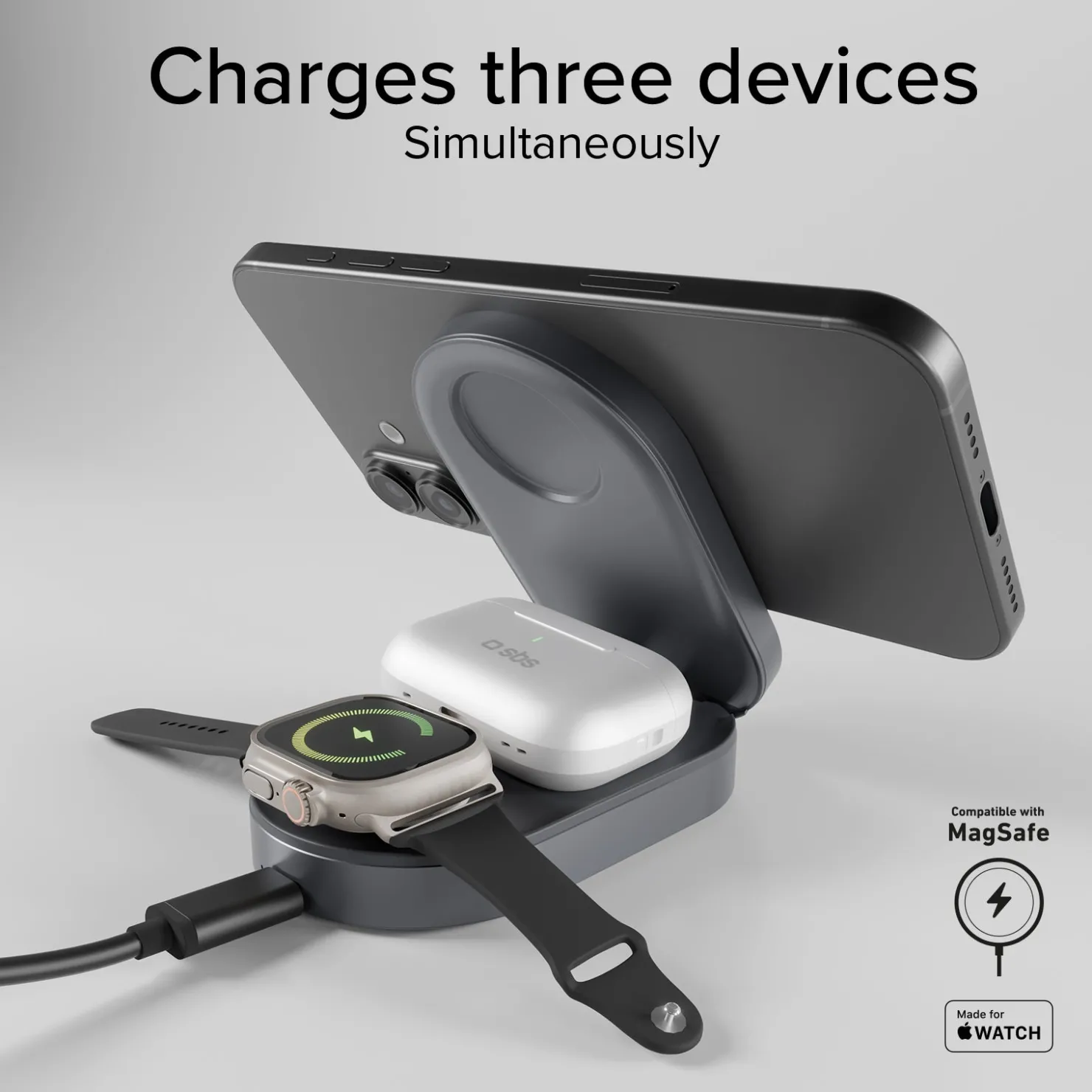 Ladegerät Wireless Power Dock 3 in 1|SBS Outlet