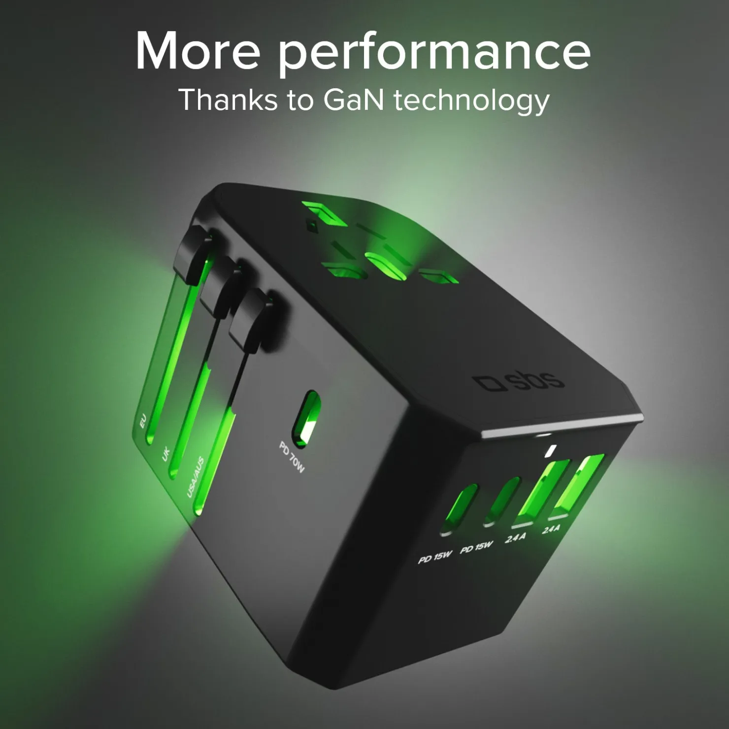 Ladegerät-Universal-Reiseadapter GaN|SBS Clearance