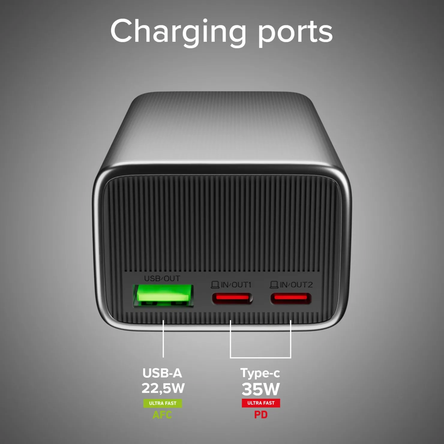 LCD-Power Bank 10.000 mAh mit PD 35 W|SBS Discount