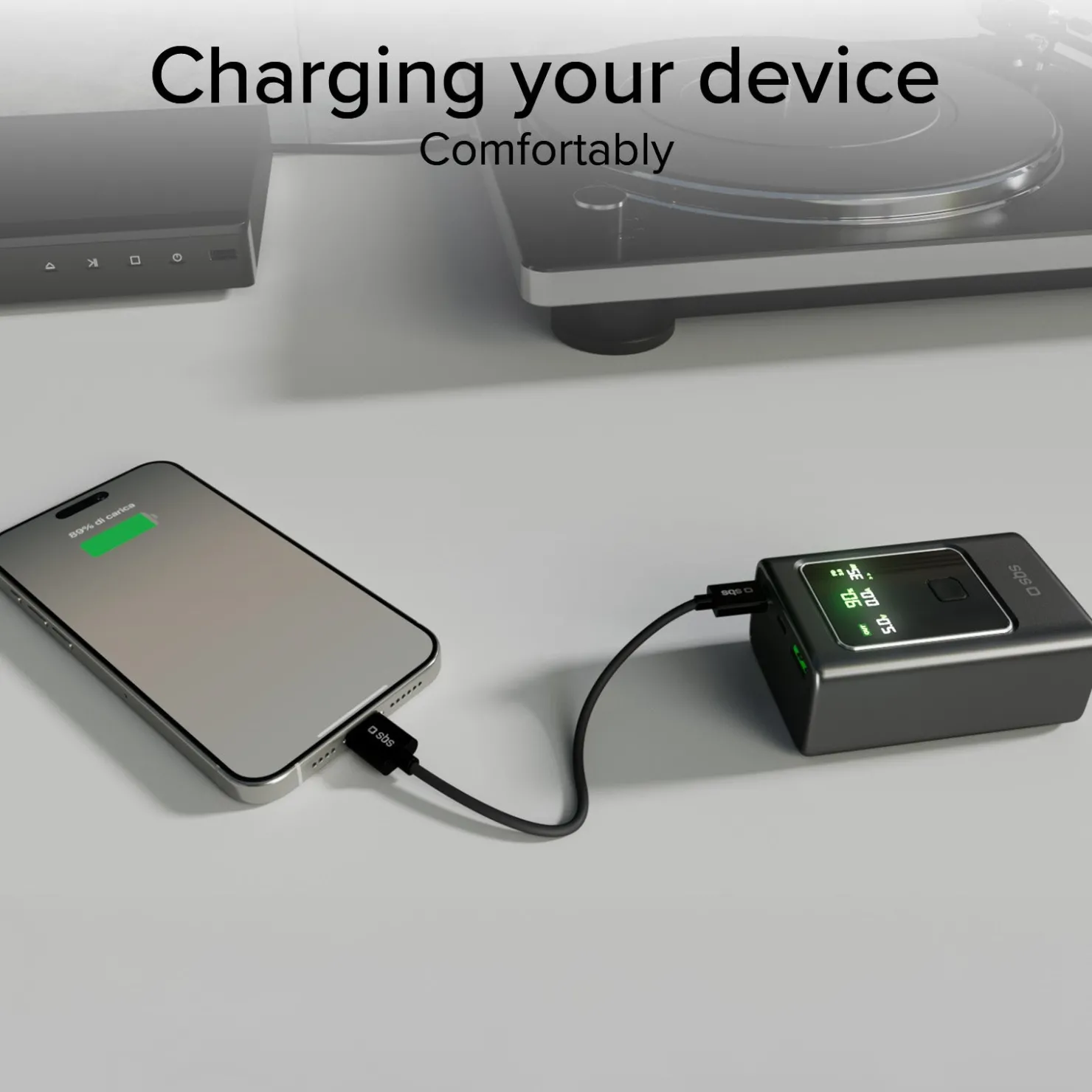 LCD-Power Bank 10.000 mAh mit PD 35 W|SBS Discount
