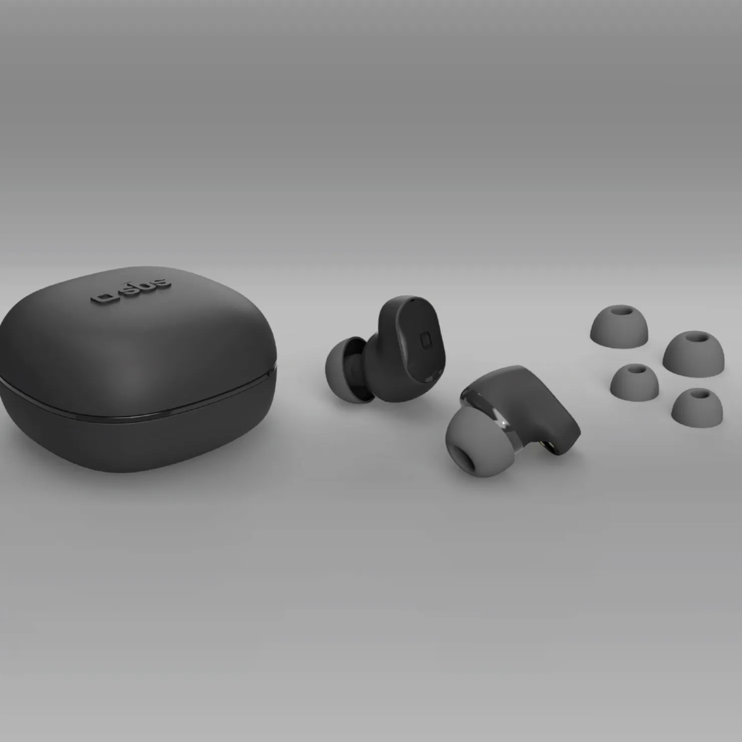 Ohrhörer TWS Water resistant IPX4 mit Touch-Bedienung, Ladeetui, Sprachassistenzfunktion, Kabel und Gummistöpsel im Lieferumfang enthalten|SBS Outlet