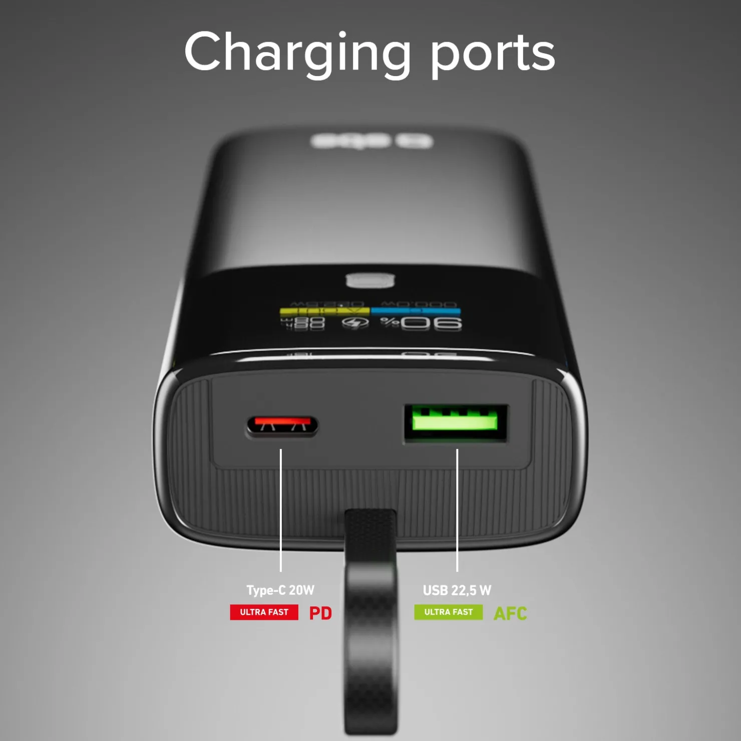 Power Bank 10.000 mAh mit LCD PD 20W|SBS Hot