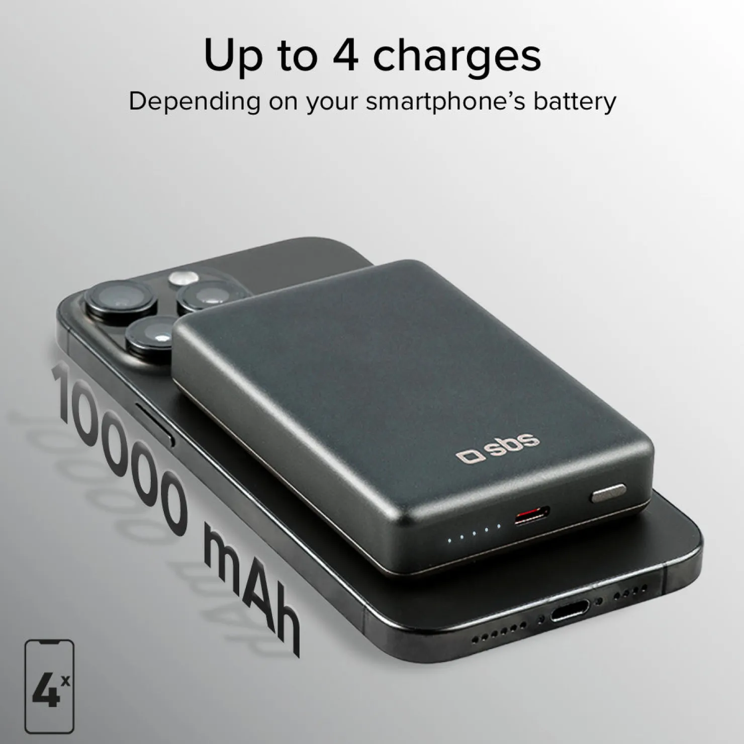 Powerbank 10 000 mAh kompatibel mit MagSafe|SBS Fashion