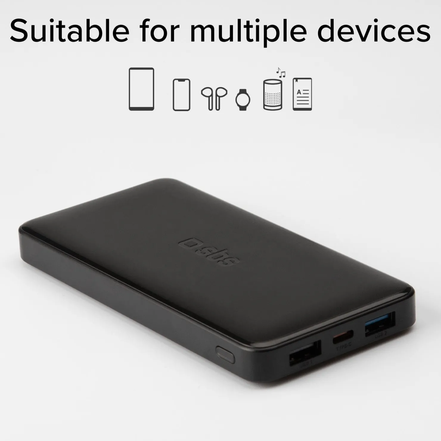 Powerbank fast charge mit 10.000 mAh und 2 USB|SBS Clearance