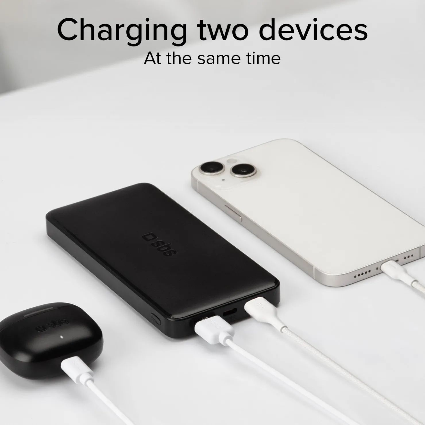 Powerbank fast charge mit 10.000 mAh und 2 USB|SBS Clearance