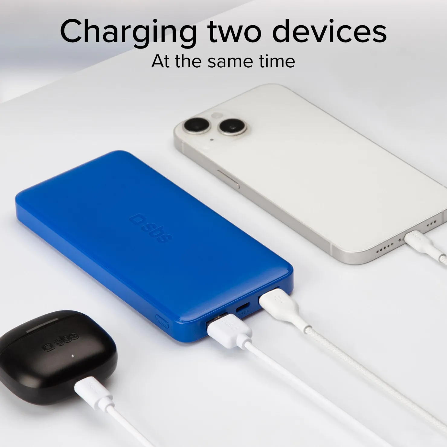 Powerbank fast charge mit 10.000 mAh und 2 USB|SBS Clearance