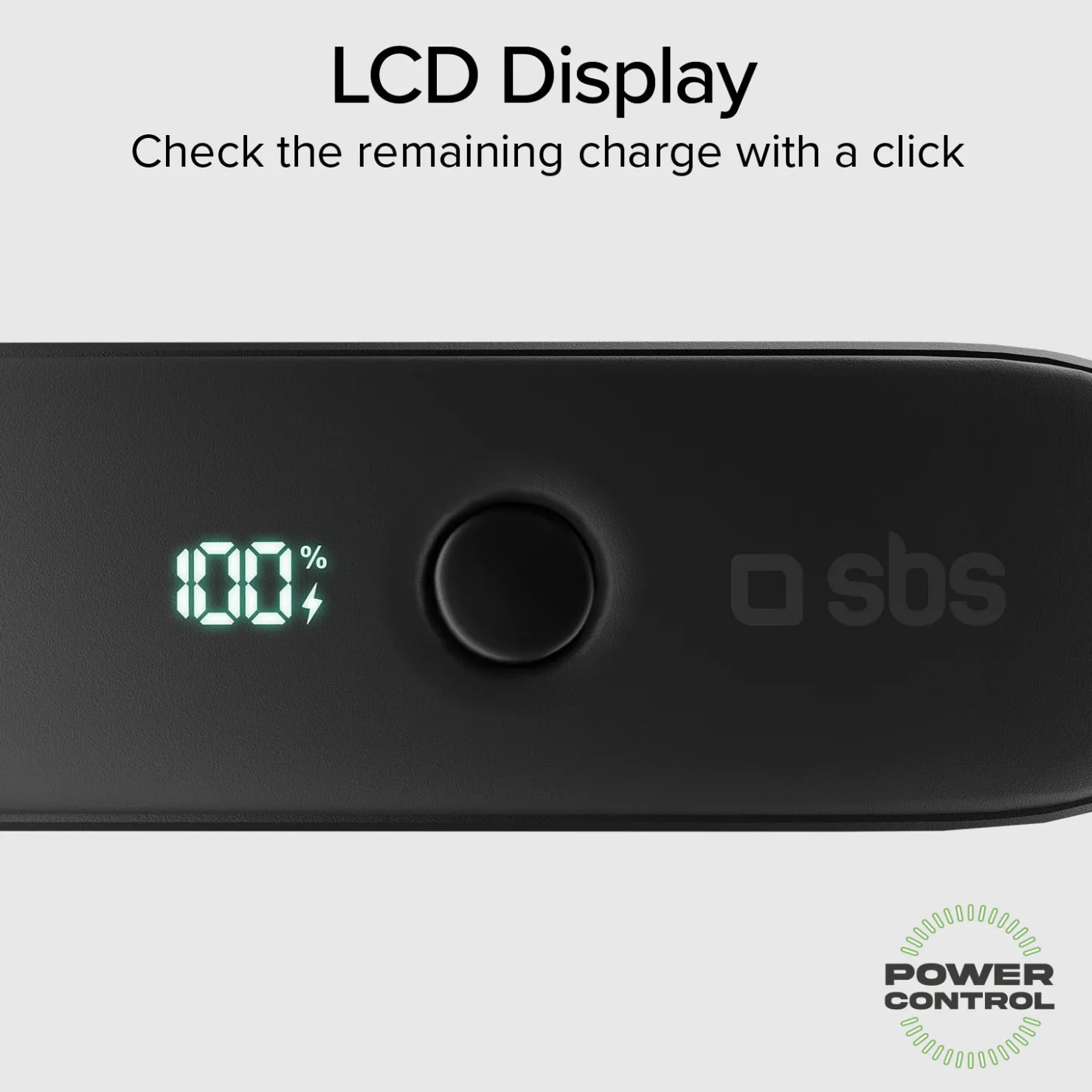Powerbank Hybrid 5000 mAh PD 20W mit integrierter Buchse|SBS Discount